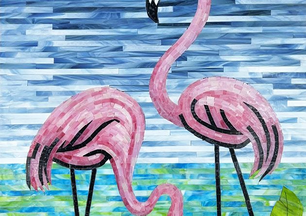 Allison Eden Studios Flamingos and Hibiscus 2026 wm