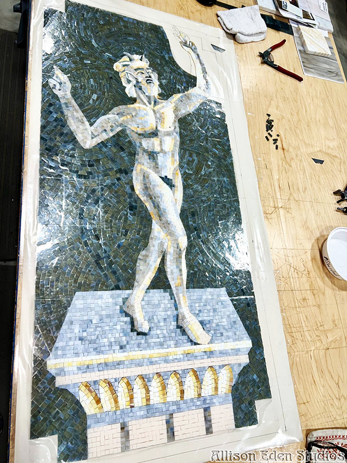 Allison Eden Studios Greek God in progress 10 2022 wm