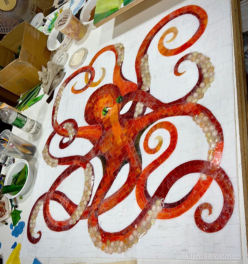 Allison Eden Studios Red Octopus 2024 wm