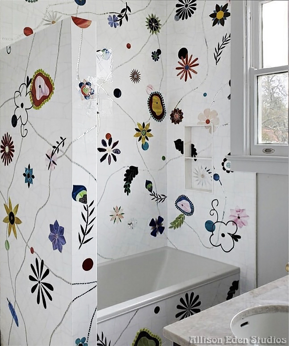 Allison Eden Studios Surrealistic Flowers Bath 2020 B wm