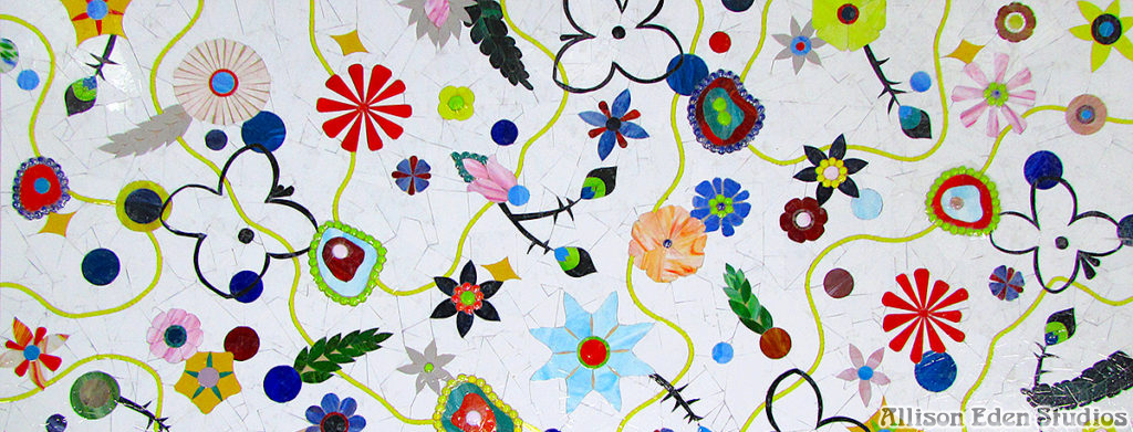 Allison Eden Studios Surrealistic Flowers Bath wm