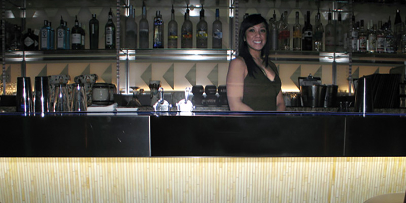 Allison Eden Studios Trader Vics Las Vegas mosaic tile.