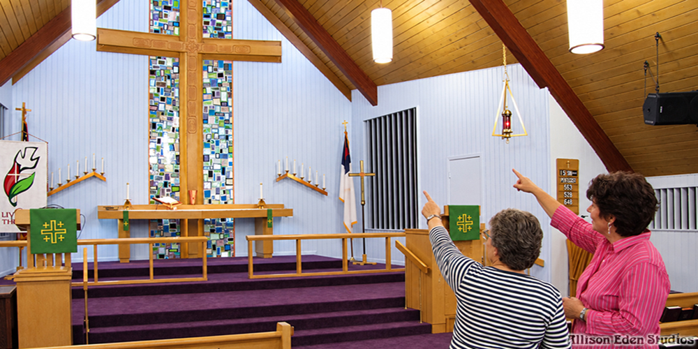 custom church stained glass mosaic sanctuary allison eden