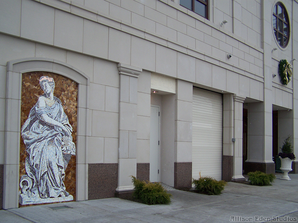 vitro staten island custom architectural glass mosaic entrance